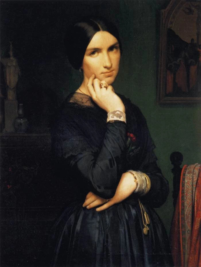 Hippolyte Flandrin - 112, Ritratto di Madame Flandrin, Museo del Louvre, Parigi